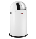 WESCO Pushboy Wit 50L Prullenbak Afvalemmer