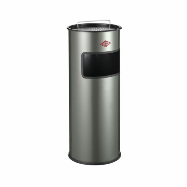 WESCO Staande asbak afvalsysteem 24L Nieuwzilver