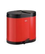 WESCO ECO verzamelaar 170 Rood prullenbak pedaalemmer Double-Bin