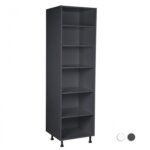 Hoge kast, kleur antracietgrijs, H2222mm, Keukenkasten zonder front,