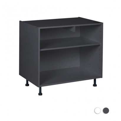 Onderkast 80cm tot 120cm, kleur antracietgrijs, H782mm, Keukenkasten zonder front,