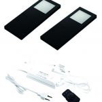 Slim pad F Dynamic Led 24V, Set met 2 spots, Zwart