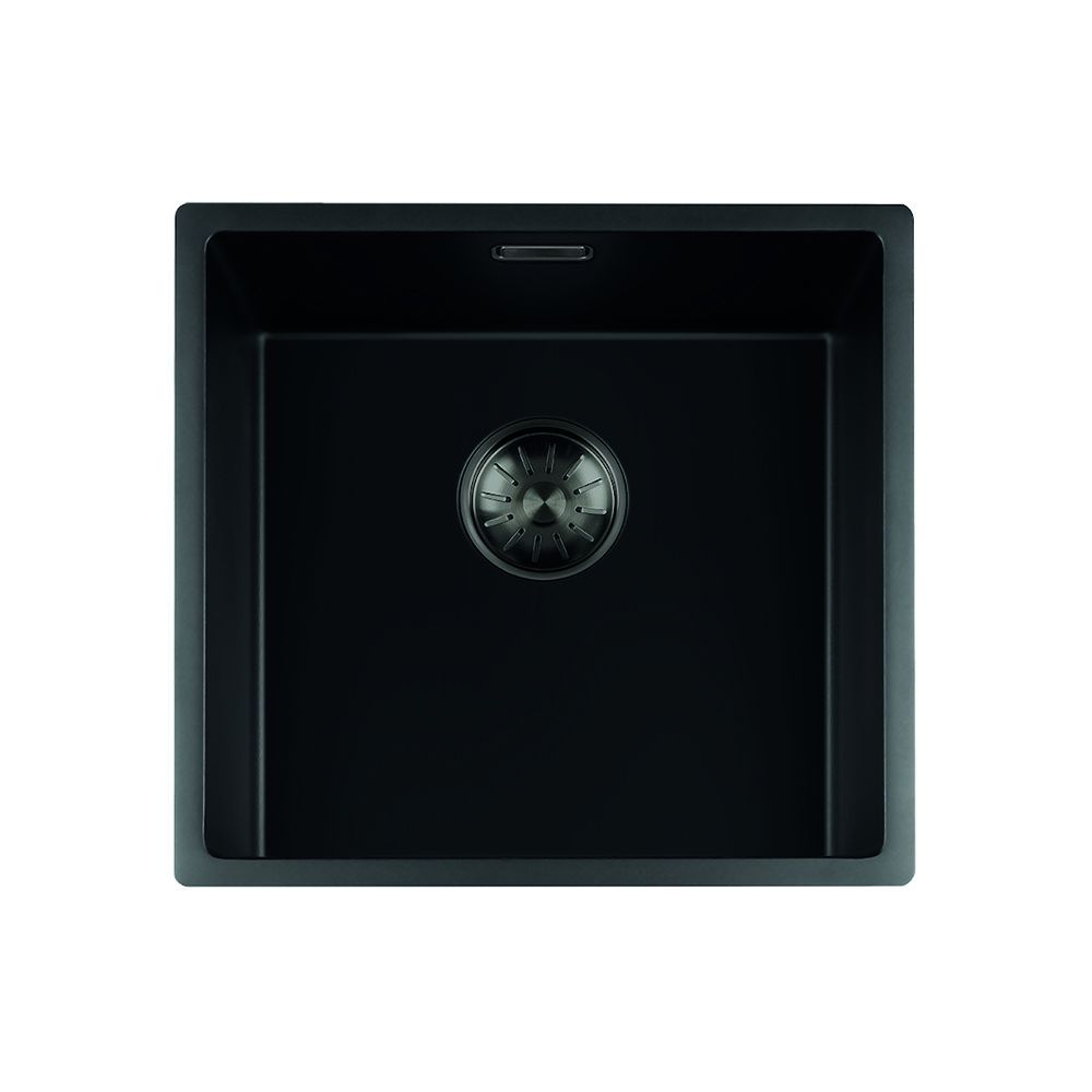 su40bqfugm-9747-nl-G Spoelbak Lorreine, 40BQ-FU Plug Gun metal - Afbeelding 1