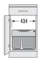 Afvalemmer HAILO AS Space Saver Tandem nr. 364491 - Afbeelding 3