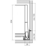 Blum MERIVOBOX Lade BOXCOVER M-E-3 H209mm - Afbeelding 8