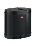 WESCO ECO verzamelaar 170 zwart Double-bin prullenbak pedaalemmer