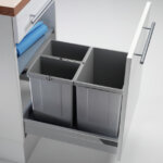 WESCO® Pullboy Vario 320 S/500-3, Systeem voor afvalinzameling, alu grijs