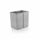 WESCO® Reserve inzetbakjes, Enkele emmer, alu grijs, 15 liter