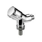 Schuine klepafsluiter voor toestellen, Ventiel, ½", chroom