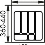 Bestekelement 2, Bestekelementen, voor 450 mm kastbreedte