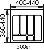 Bestekelement 2, Bestekelementen, voor 500 mm kastbreedte - Afbeelding 2