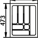 Bestekelement 4, Bestekelementen, voor 450 mm kastbreedte, B 368, D 473 mm