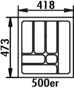 Bestekelement 4, Bestekelementen, voor 500 mm kastbreedte, B 418, D 473 mm - Afbeelding 2