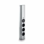 Mira wand small S, Contactdooselement, roestvrij staal