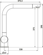 LINEA Drive 1, Gootsteenkraan, zwart mat, laagdruk - Afbeelding 2