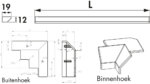 Manubrio kleurwissel LED, LED Stripe, afzonderlijke lamp, L 2600 mm, roestvrij staalkleurig - Afbeelding 3
