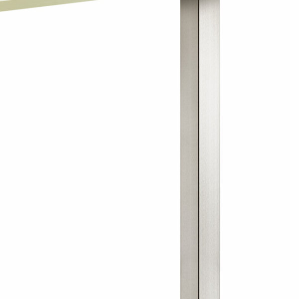Quadra, Steunvoet, roestvrij staalkleurig, H 1100 mm