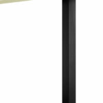 Quadra, Steunvoet, mat zwart gepareld, H 1100 mm