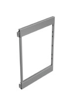 VS SUB Side frame, Etage-uittreksysteem, H 619 mm, voor 2 korven, zilver
