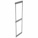 VS TAL Side frame, Etage-uittreksysteem, H 1222 mm, voor 4 korven, zilver