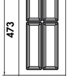 Adesso 1, Bestekelementen, voor 300 mm kastbreedte