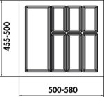 Adesso 2, Bestekelementen, voor 600 mm kastbreedte - Afbeelding 3