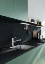 Kludi Steel 1, Gootsteenkraan, roestvrij staal, hoogdruk - Afbeelding 3