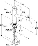 Kludi Steel 2, Gootsteenkraan, roestvrij staal, hoogdruk - Afbeelding 3