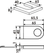 Duo kleurwissel LED, Verlichte legbord, afzonderlijke lamp zonder schakelaar, roestvrij staalkleurig - Afbeelding 4
