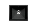 Singoli 600 – set, spoelunit, granit nero, set, inkl. Drive 1S, roestvrij staalkleurig/zwart