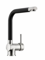 Singoli 600 – set, spoelunit, granit nero, set, inkl. Drive 1S, roestvrij staalkleurig/zwart - Afbeelding 2