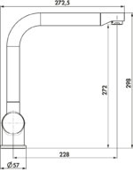 Singoli 600 – set, spoelunit, granit nero, set, inkl. Drive 1S, roestvrij staalkleurig/zwart - Afbeelding 4