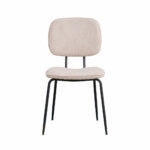 Aiden 1R, Stoel, onderstel zwart, bekleding beige (01) - Afbeelding 2