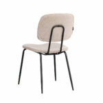 Aiden 1R, Stoel, onderstel zwart, bekleding beige (01) - Afbeelding 4