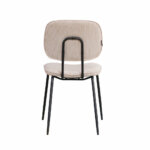 Aiden 1R, Stoel, onderstel zwart, bekleding beige (01) - Afbeelding 5