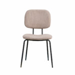 Aiden 1R, Stoel, onderstel zwart, bekleding taupe (01) - Afbeelding 2