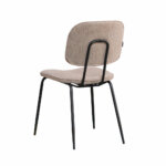 Aiden 1R, Stoel, onderstel zwart, bekleding taupe (01) - Afbeelding 4