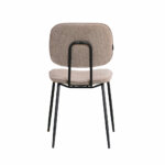 Aiden 1R, Stoel, onderstel zwart, bekleding taupe (01) - Afbeelding 5