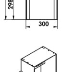 transFORM opzetrek, Relingsysteem, 750 x 300 x 180 mm (H x B x D)