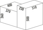 Cox® Base Q+ 360 S/370-1, Systeem voor afvalinzameling, antraciet, H 360 mm - Afbeelding 4