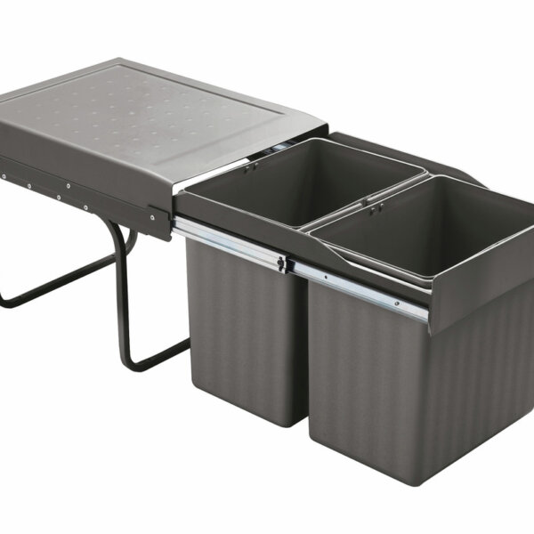 WESCO® Duo Bin, Systeem voor afvalinzameling, antraciet