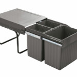 WESCO® Trio Bin, Systeem voor afvalinzameling, antraciet