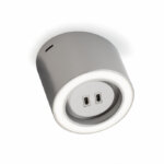 Unika 5 kleurwissel LED, Lamp, afzonderlijke lamp met 2-voudige USB C, roestvrij staalkleurig