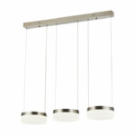 Nicky 3 LED, Lamp, 4000 K neutraal wit, roestvrij staalkleurig