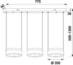 Nicky 3 LED, Lamp, 4000 K neutraal wit, zwart mat - Afbeelding 3